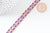 Ruban texte drapeaux pays 10mm, un ruban brodé de qualité pour travaux de couture ou création de bijoux, x1 mètre (G10831)