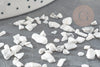 Sable chips pierre howlite blanche naturelle non percé, x20gr (G7669)