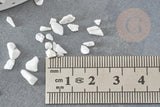 Sable chips pierre howlite blanche naturelle non percé, x20gr (G7669)