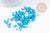 Sable chips pierre howlite turquoise 3~5mm non percé, x20gr (G0259)
