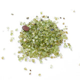 Sable chips pierre quartz olive vert 2-6mm non percé, x20gr (G3501)