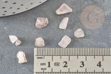 Sable chips pierre quartz rose naturel 5-10.5mm non percé, x20gr (G0241)