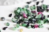 Sable chips pierre rubis dans zoisite naturel non percé, x20gr (G0234)