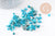 Sable chips pierre turquoise naturelle non percé, pépites (5-8mm) x20gr (G0237)