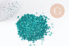 Sable chips verre bleu 1.5~2mm non percé, x10gr (G5043)