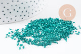 Sable chips verre bleu 1.5~2mm non percé, x10gr (G5043)