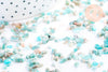 Sable pierre amazonite bleue verte naturelle brute roulée 2-12mm, x20gr (G5785)