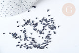 Sable pierre chips quartz bleu foncé 2-7mm non percé, x20gr (G8104)