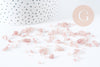Sable pierre chips quartz fraise naturel 2-15mm non percé, x20gr (G0401)