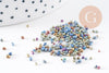 Sable verre multicolore irisé chips mineral 1-4mm non percé, x10gr (G1936)