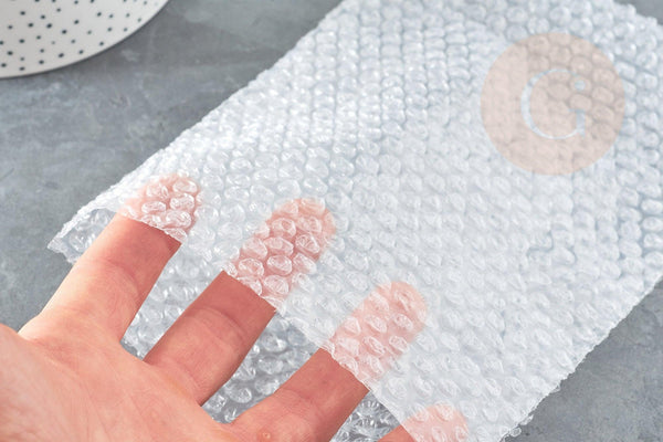 Sachet bulles en plastique transparent 20x14cm, x10 (G9187)