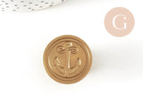 Metal anchor seal for sealing wax, x1 (G4823)