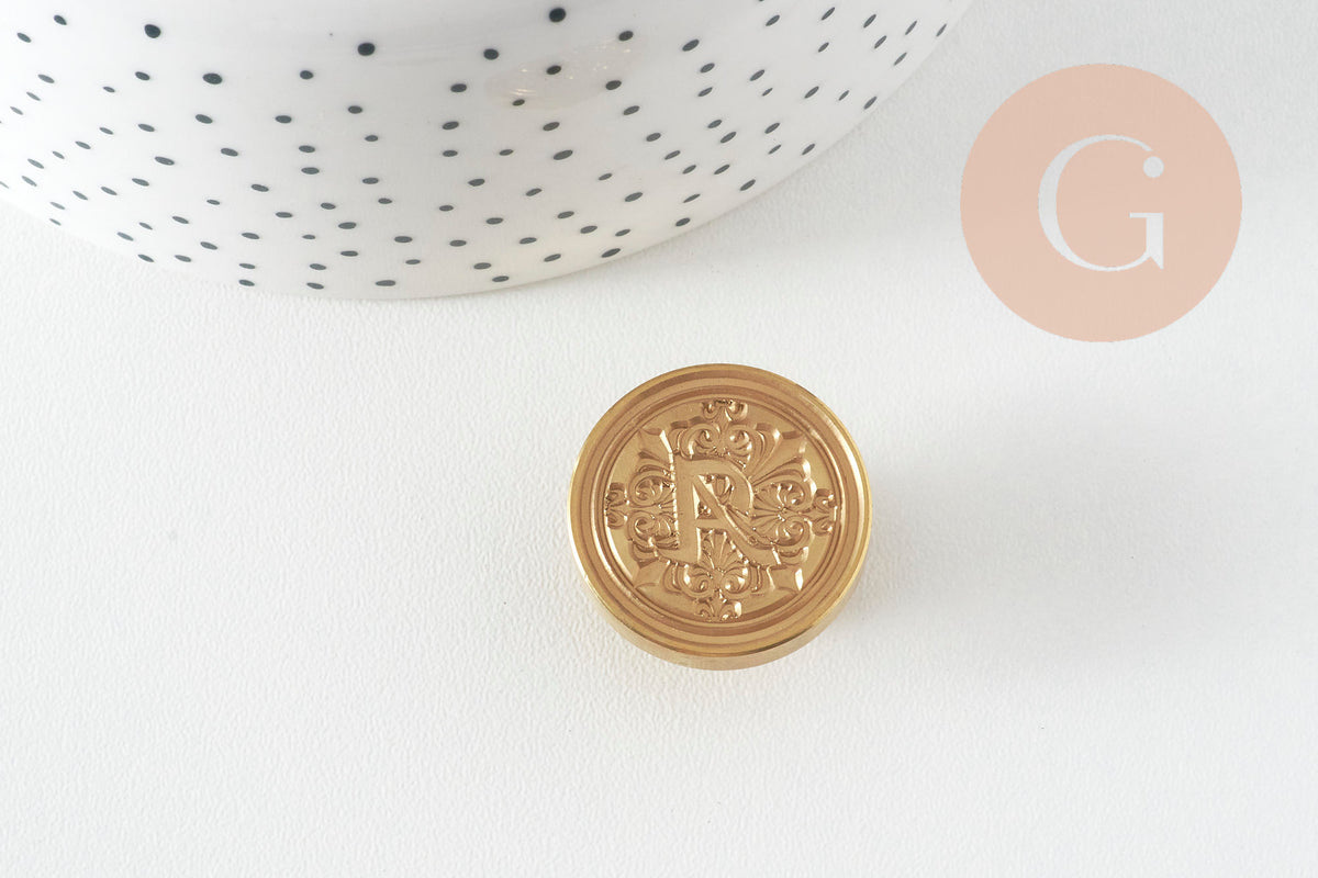Metal seal letter A sealing wax, DIY, 25mm x1 G7620
