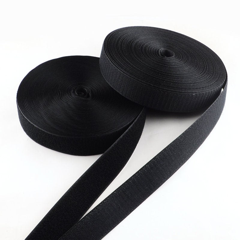Scratch noir, fermeture couture,fourniture couture, élastique plat,30mm,mercerie couture, X 1Mètre G3346