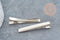 Support barrette pince crocodile fer platine 57mm, x2 (G4983)