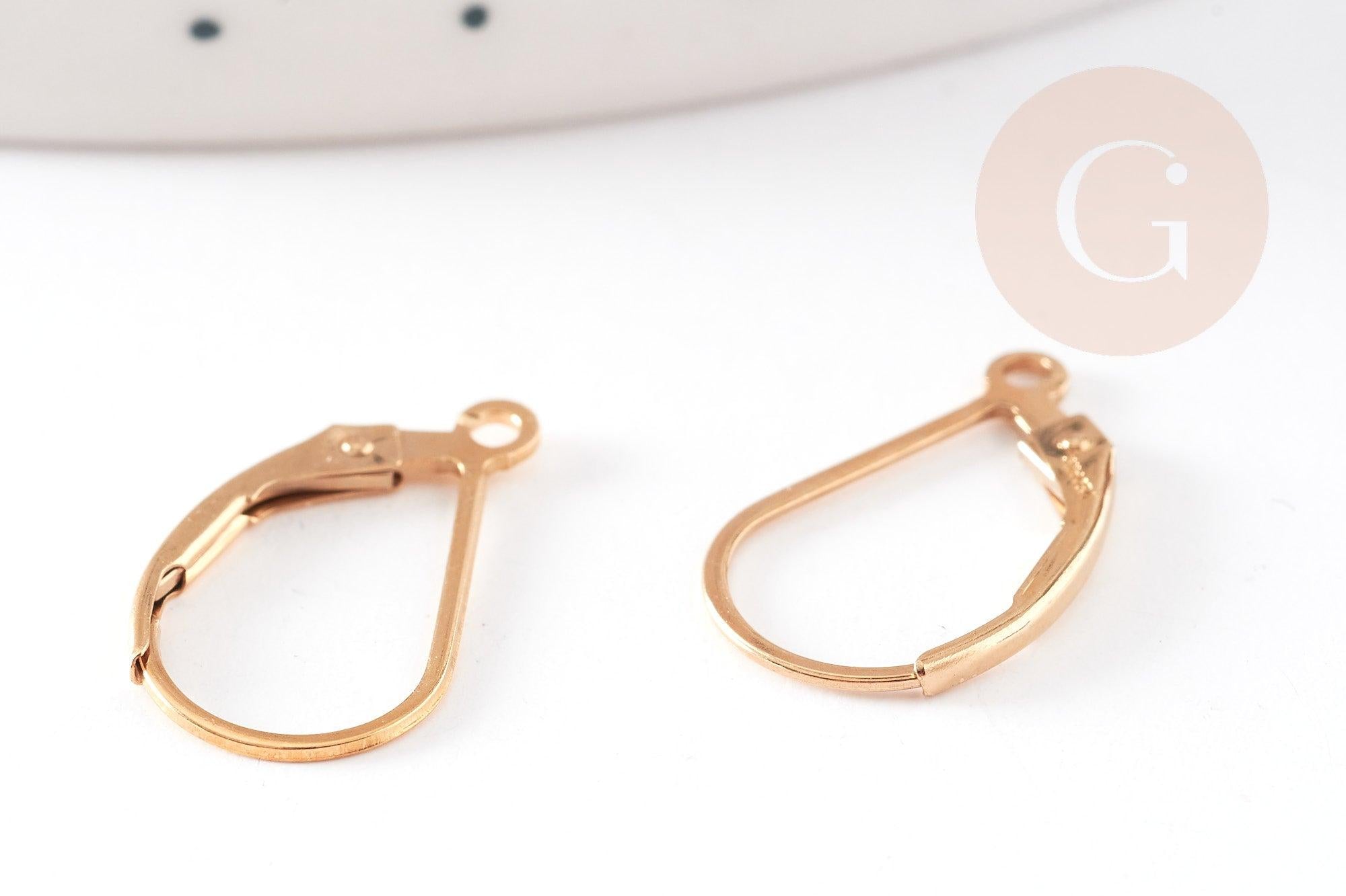 Support boucle dormeuse gold-filled 15.5mm, x2 (G1356)