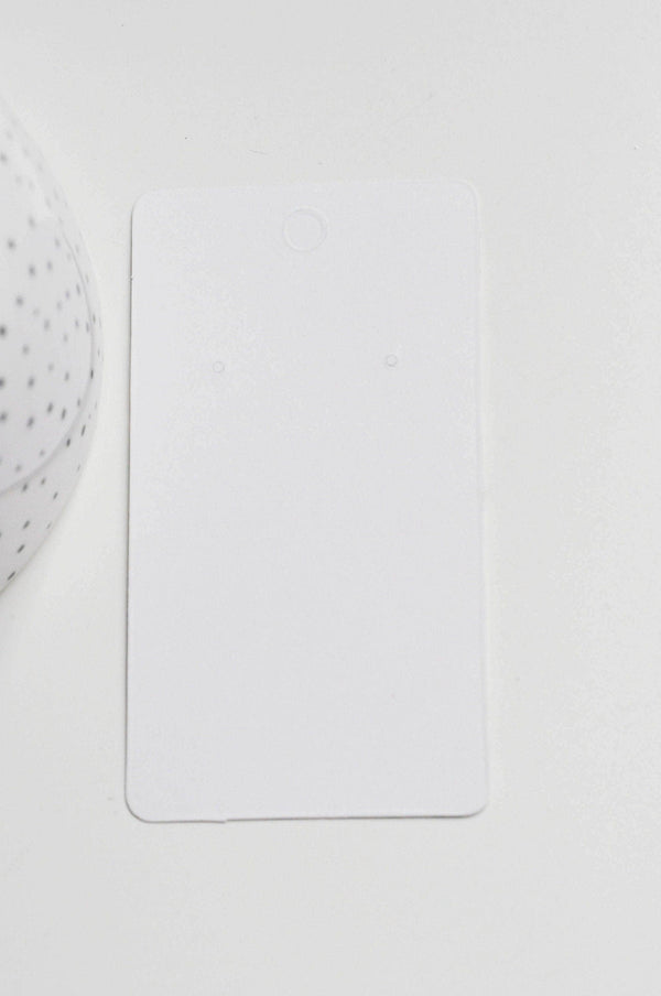 Support carton marbré blanc boucles 9.5x5.5cm, x10 (G3636)