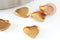 Support de cabochon coeur laiton brut 8x8mm, x50 (5.8g) (G2235)