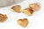 Support de cabochon coeur laiton brut 8x8mm, x50 (5.8g) (G2235)