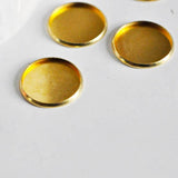 Support de cabochon rond laiton brut 18mm, x 10 (G2004)