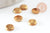 Supports cabochons ronds laiton brut 4mm, x100 (G2707)