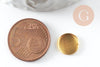 Supports de cabochon rond laiton brut 10mm, x50 (G0494)