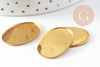Supports de cabochons ovales 18x25mm laiton brut, x20 (13.4g) (G4888)