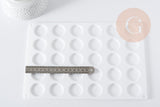 Tapis en silicone pour sceau de cire avec 30 cavités, x1 (G8915)