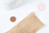 Toile de jute beige 65mm, x1 Mètre (G8376)