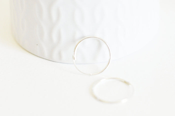 créoles fine argent massif 18mm,x2 (G3262)