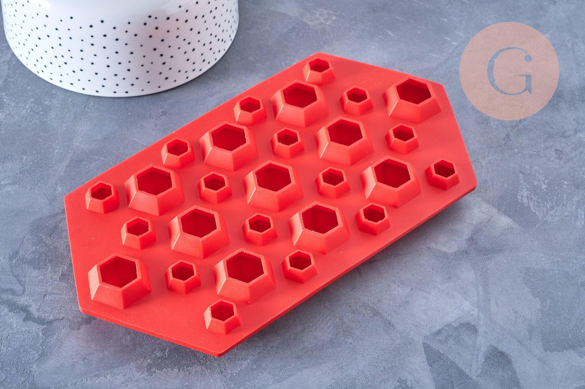 grand Moule en silicone pierres précieuses 23cm,pour réaliser des patisseries ou inclusion en résine x1 G4076