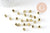 perle carré Lettre Alphabet plastique doré, plastique lettre,création bracelet mots,6mm, x 10Gr (G2097)