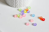 perle ronde Lettre Alphabet plastique multicolore, x10 grammes (G8826)
