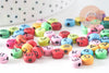 perle ronde Lettre Alphabet plastique multicolore, x10Gr (G1970)
