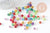 perle ronde Lettre Alphabet plastique multicolore, x10Gr (G1970)