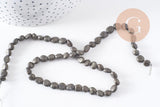 perles pyrite nugget,perles pyrite, pyrite naturelle,nuggets pyrite, 6-12mm, x1 fil de 45 perles (G0410)