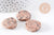perles rondes en jaspe sésame rose,jaspe rose, perles pierres, perles jaspe, jaspe naturel, 25mm,x5-(G1393)