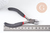 x 3 Pinces pour bijoux en acier carbone 130mm (marques oxydation) (G10937)